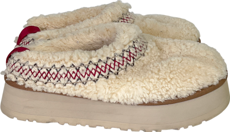UGG Cream Tazz Ugg Braid Shoes UK 6 EU 39 👠