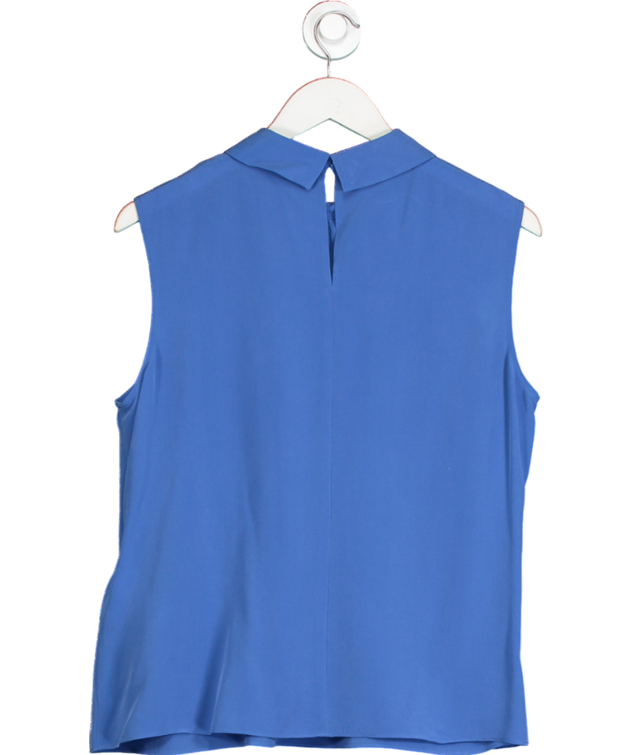 Hobbs Cobalt Blue 100% Silk Blouse UK 16