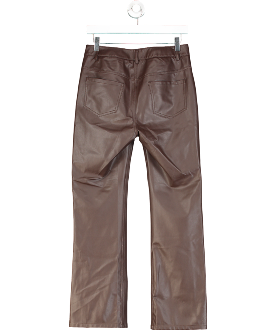 J McLaughlin Brown Brandy Vegan Leather Pants UK 8