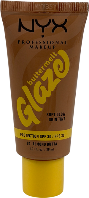 NYX Makeup Buttermelt Glaze Soft Glow Skin Tint + Spf/fps 30 Foundation 04 30ml