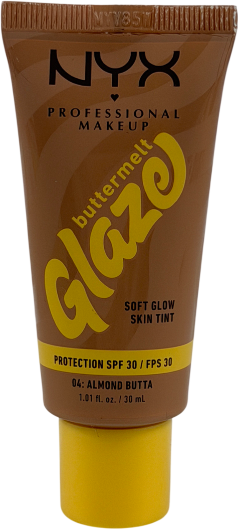 NYX Makeup Buttermelt Glaze Soft Glow Skin Tint + Spf/fps 30 Foundation 04 30ml
