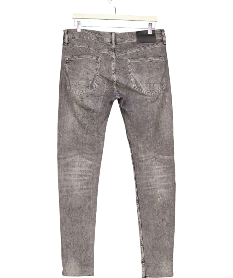 AllSaints Grey Raveline Cigarette Slim Fit Jeans W33