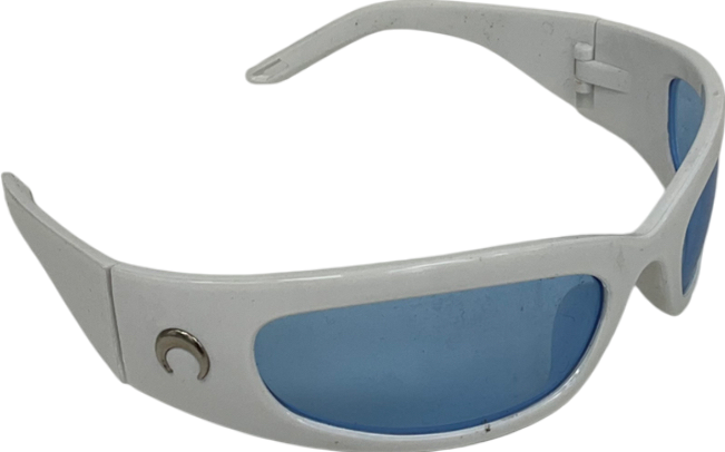 White Cycling Windshield Sunglasses One Size
