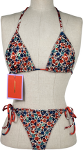 LA DOUBLEJ Multicoloured 2-piece Moonflower Reversible Bikini Set UK M