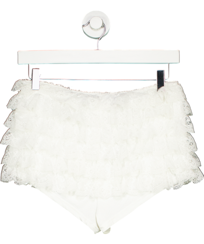 White Fox Adorable Thing Frill Skort White UK L