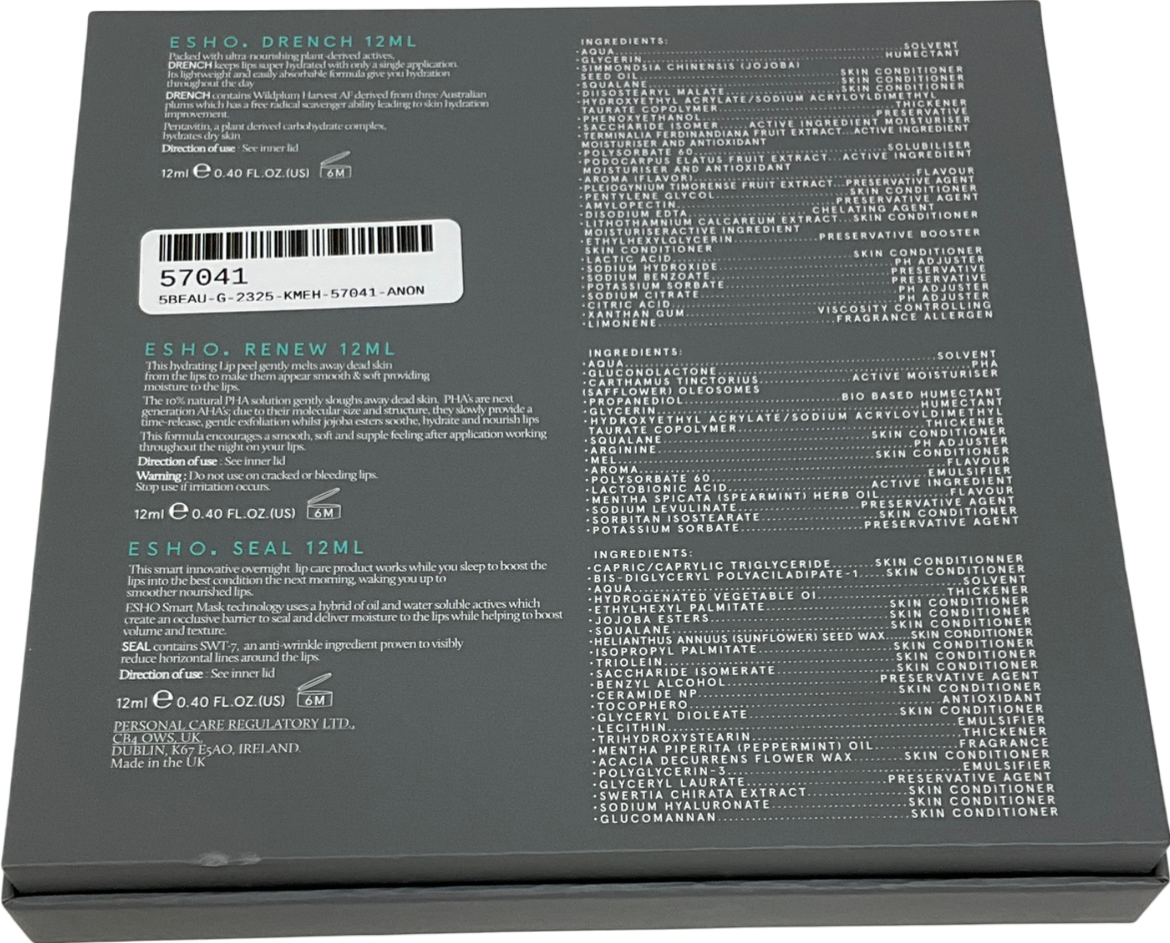 Esho 24hr Lip Treatment System 3x12ml