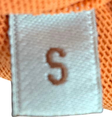 Orange Sparkly Bikini Top With Tassels UK S