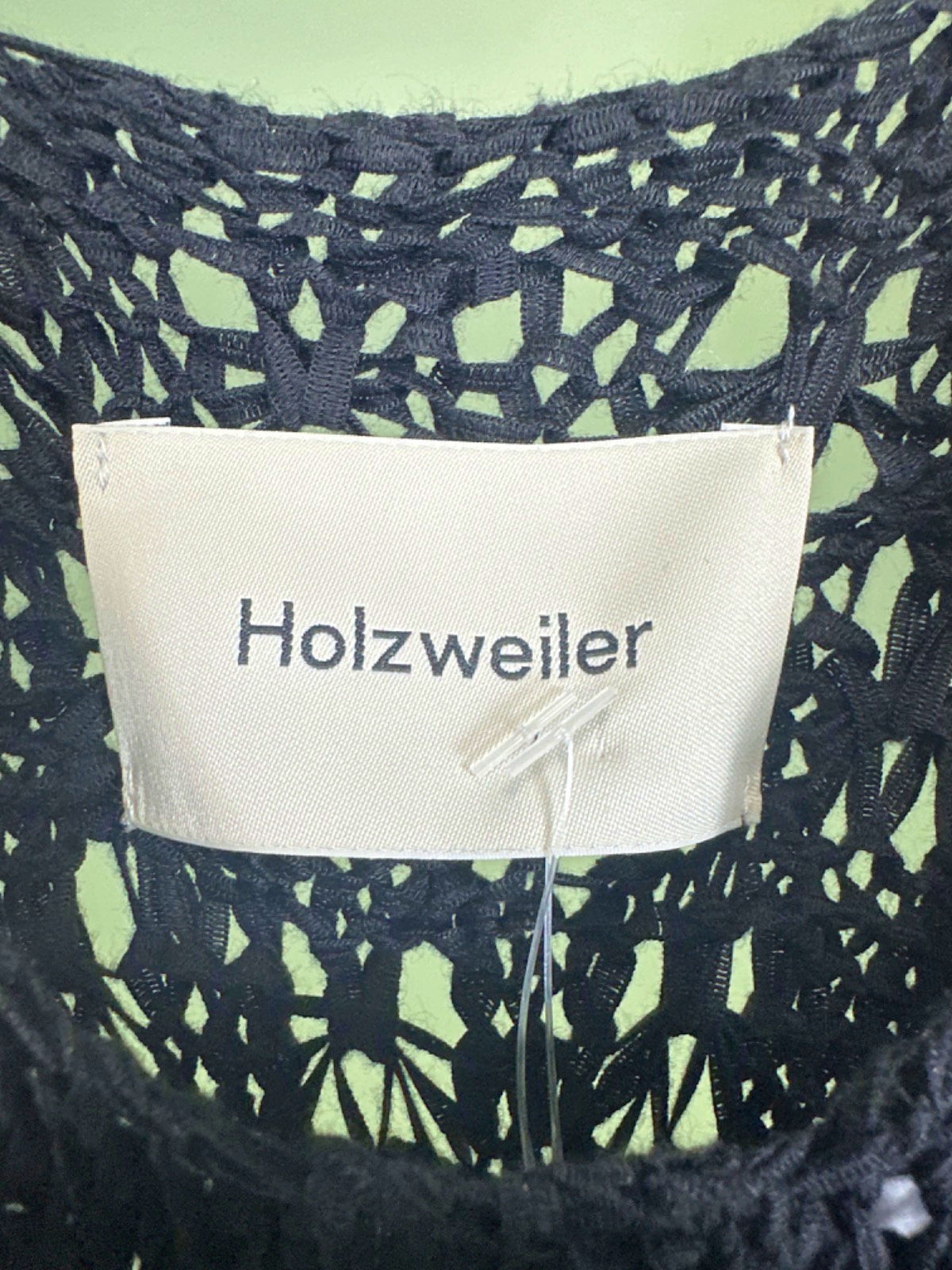 Holzweiler Black Tape Yarn Cover up Dress UK XS