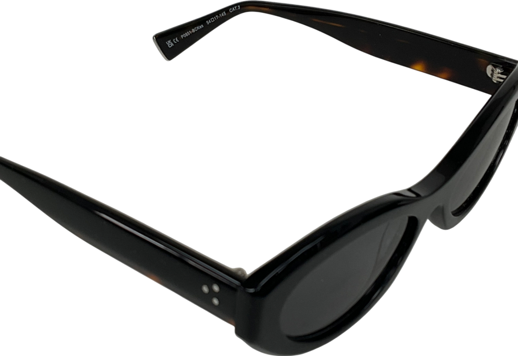 jimmy fairly Black The Villa Sunglasses in case
