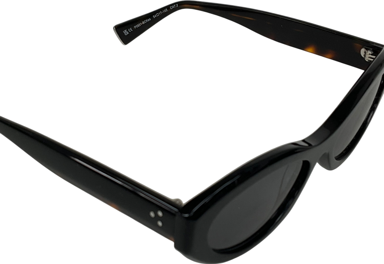 jimmy fairly Black The Villa Sunglasses in case