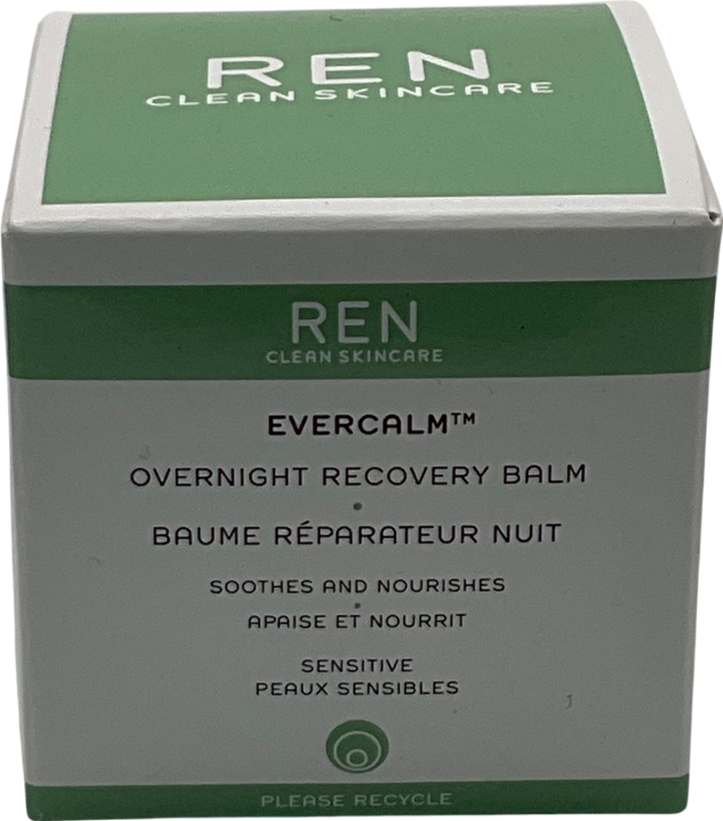REN Clean Skincare Face Evercalm Overnight Recovery Balm 30ml