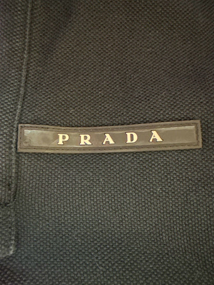 Prada Black Polo Shirt XL