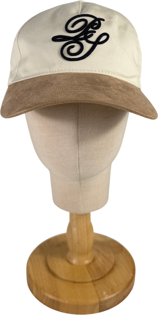 River Island Cream Script Embroidery Cap One Size