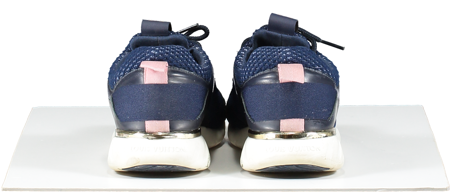 Louis Vuitton Blue LV Aftergame Logo Trainers UK 3 EU 36 👠