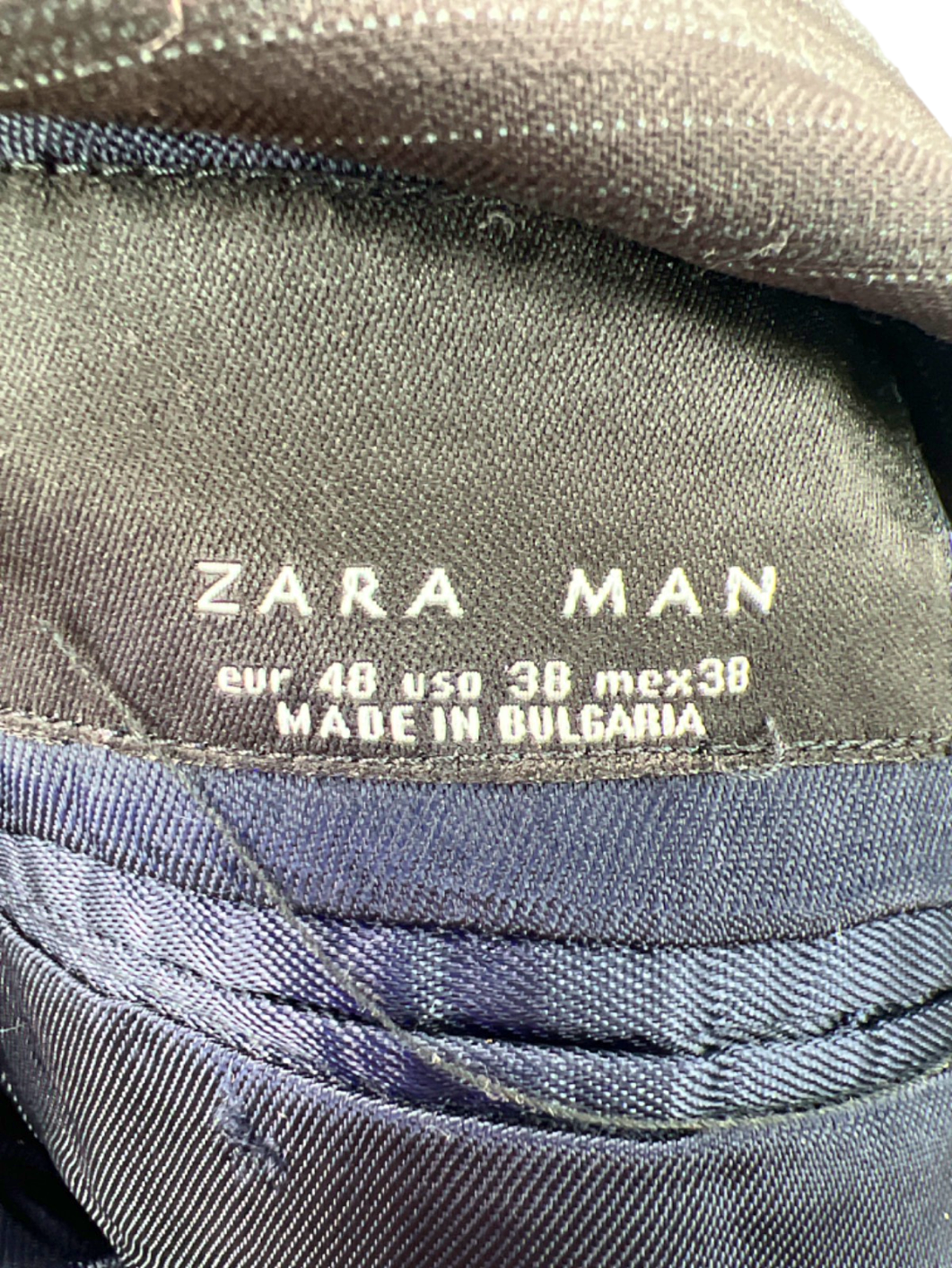 Zara Black Cropped Blazer Eu 40