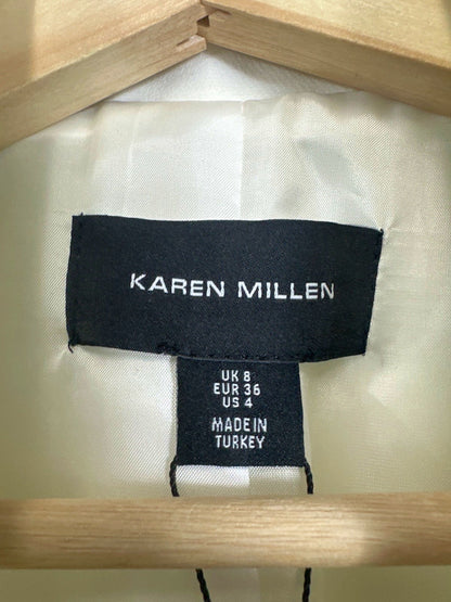 Karen Millen White Tailored Blazer UK 8