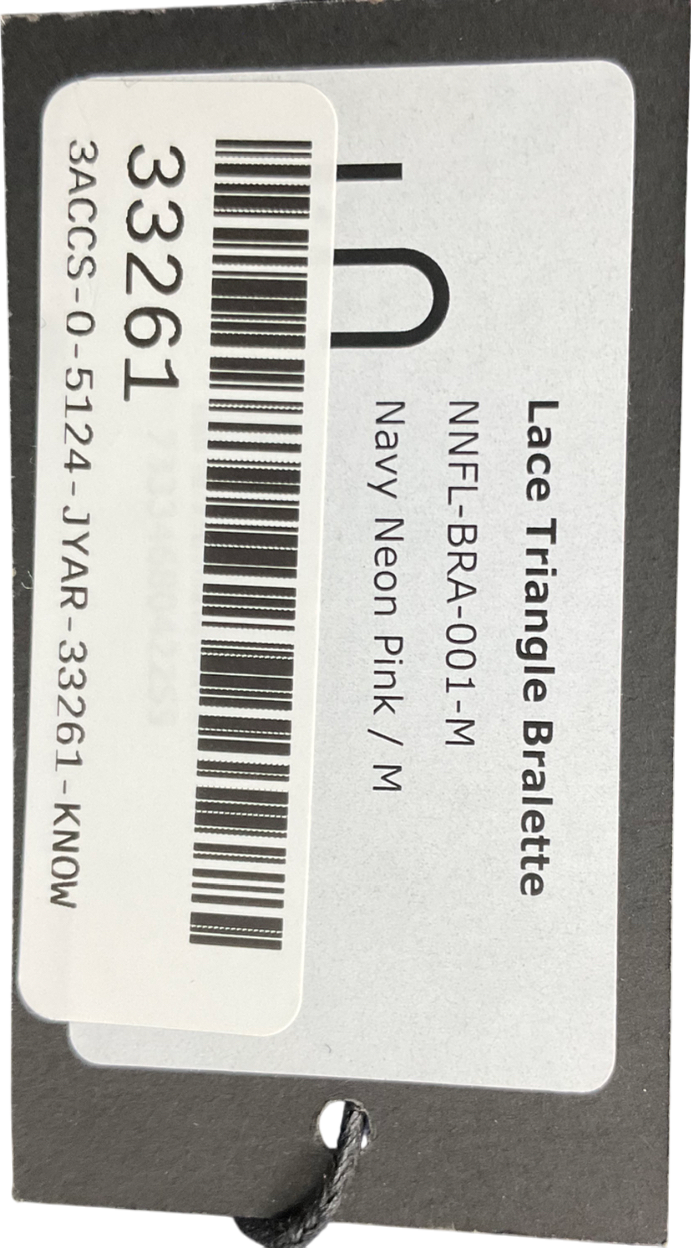 Understatement Blue Lace Triangle Bralette UK M