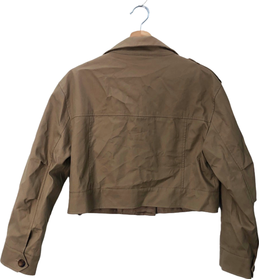 River Island Beige Cotton Jacket UK 6