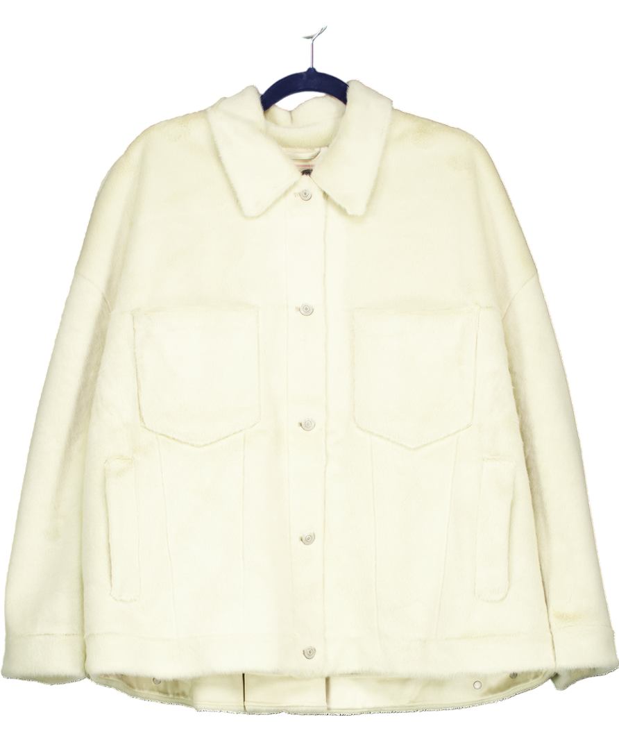 Free People Cream Cozy Opal Swing Jacket UK L