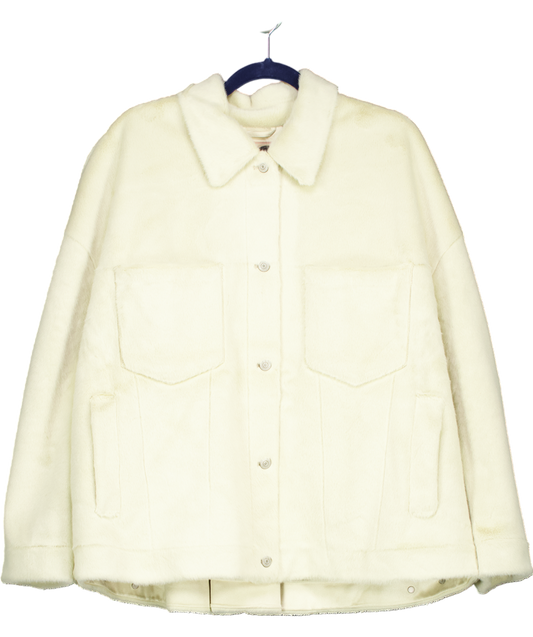 Free People Cream Cozy Opal Swing Jacket UK L