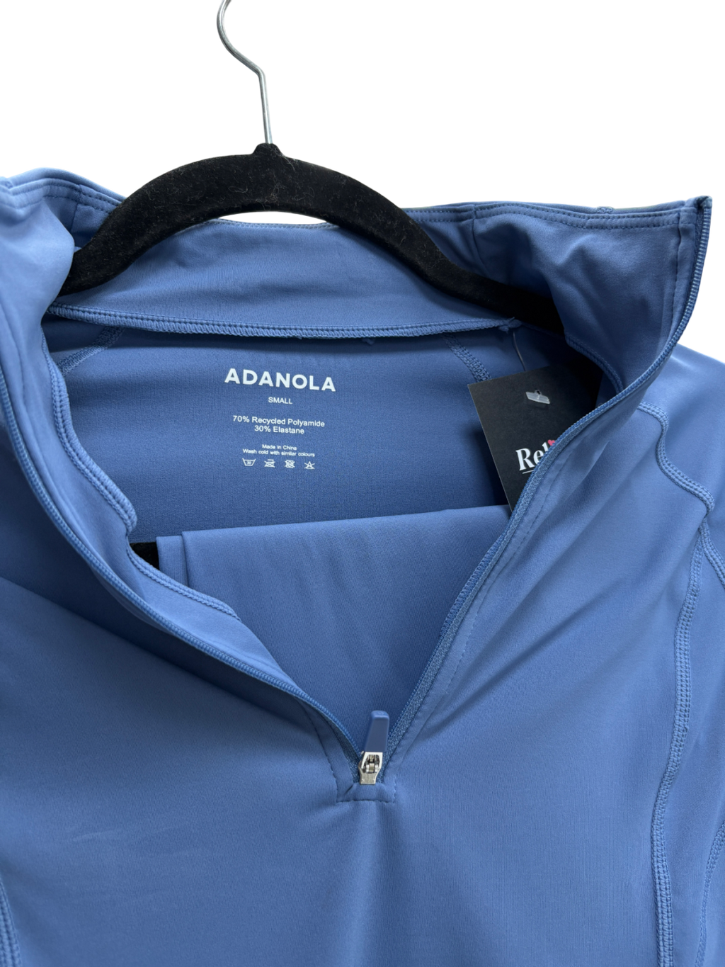 Adanola Blue Ultimate Long Sleeve Quarter Zip Top And Leggings Co-ord UK S