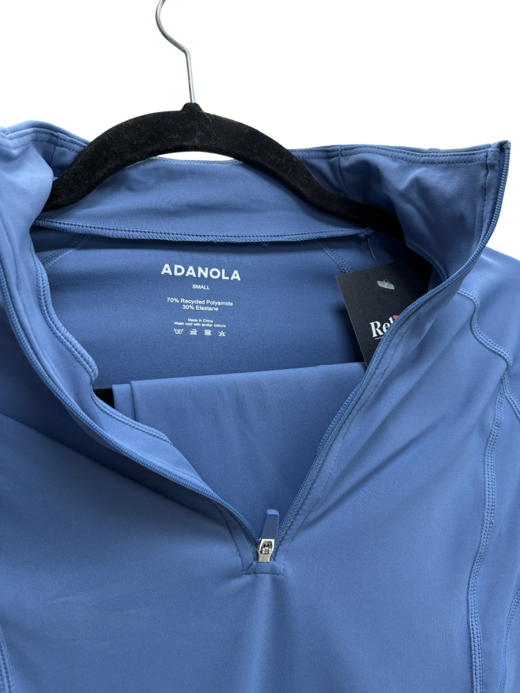 Adanola Blue Ultimate Long Sleeve Quarter Zip Top And Leggings Co-ord UK S