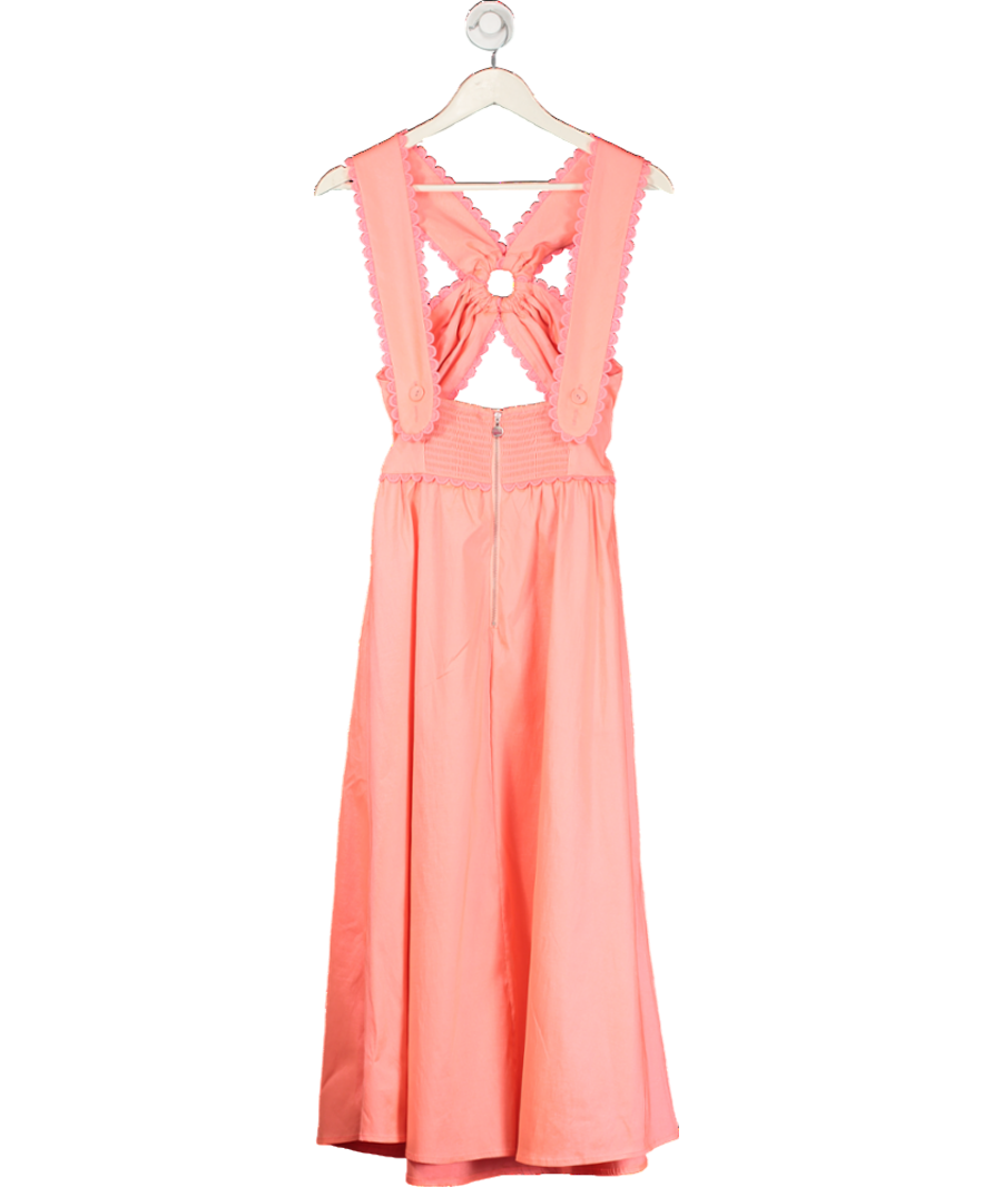 Celia B Orange Avalon Ring Detail Dress UK XS