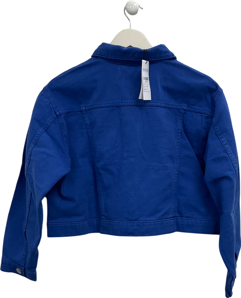 Yours Blue Cobalt Denim Jacket UK 14