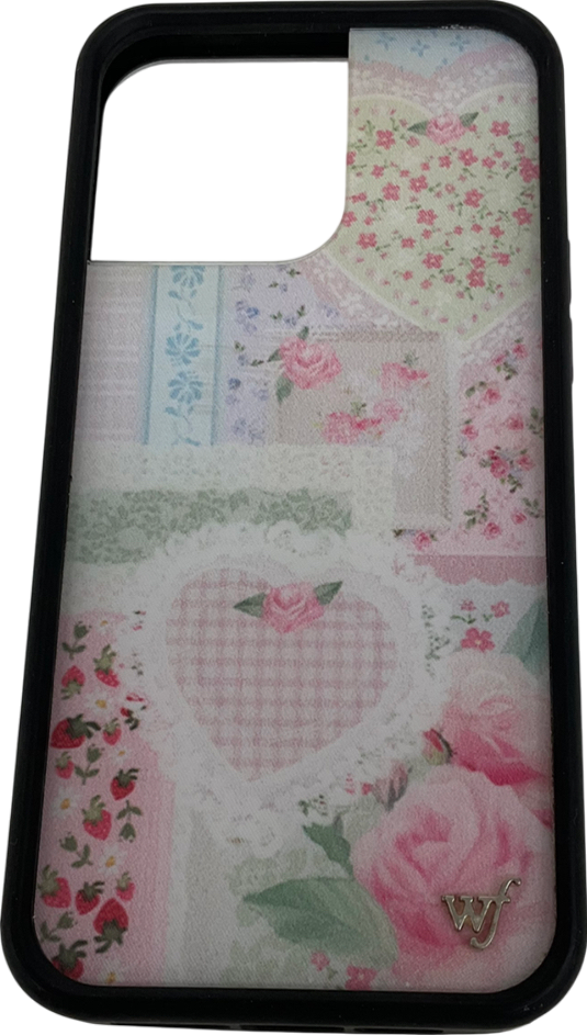 wildflower Pink Floral Theme Phone Case iPhone 14 Pro max