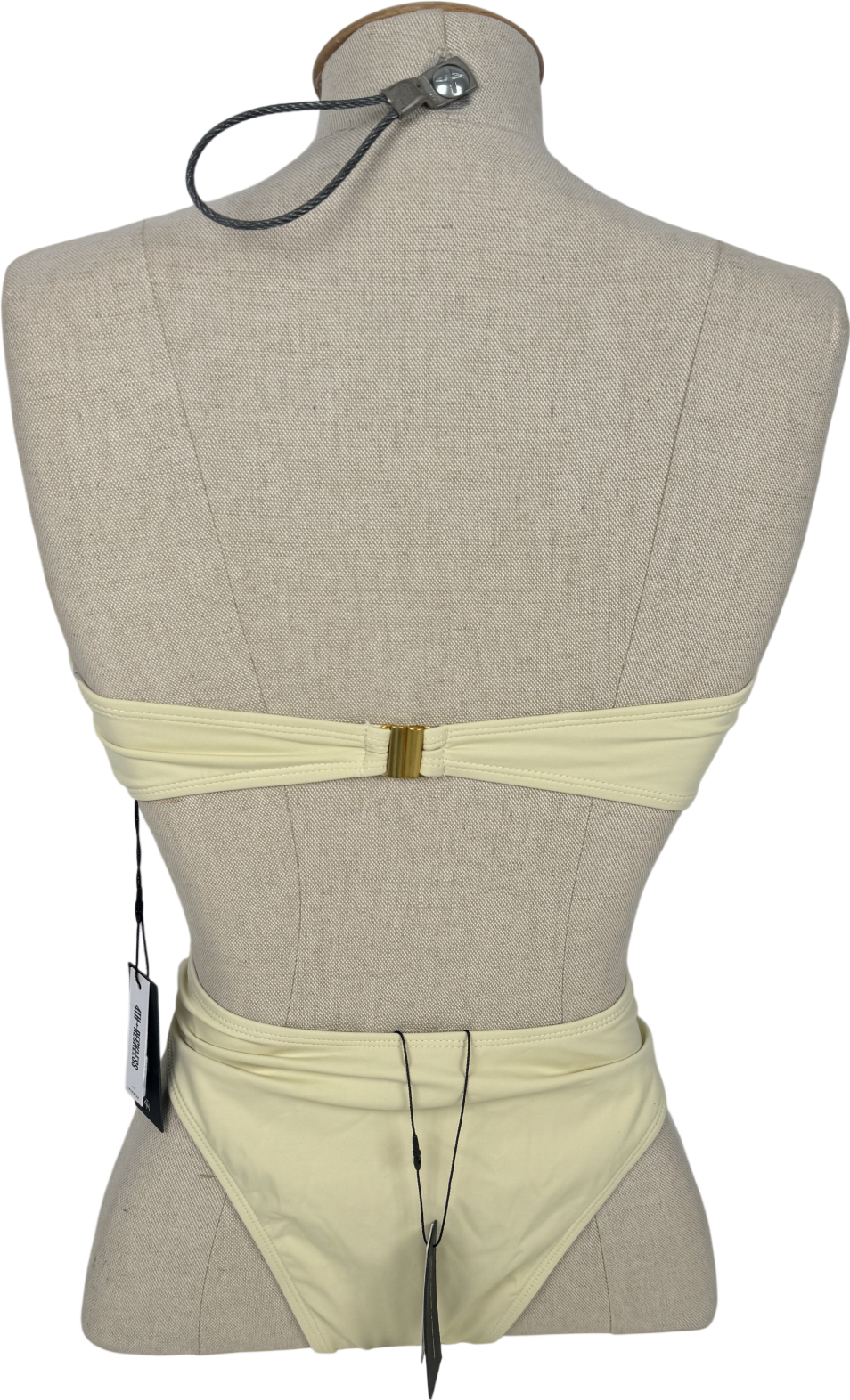 4th & Reckless Cream Cecelia Bikini Set UK 10