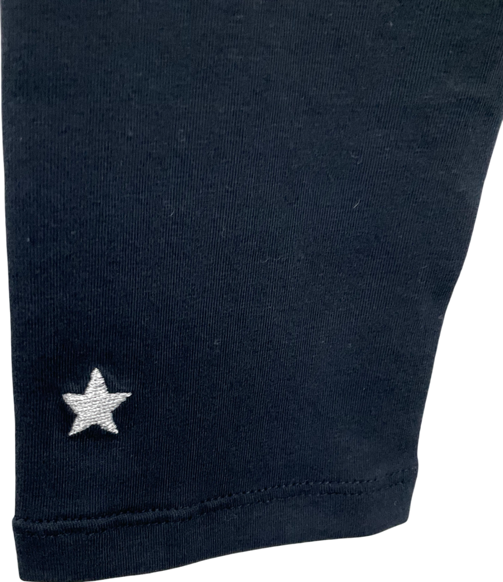 Mintie by Mint Velvet Blue Embroidered Star Leggings 9 Years