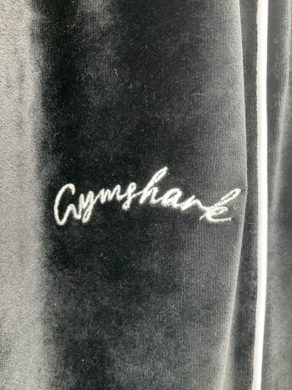 gymshark Black Velour Joggers UK XS