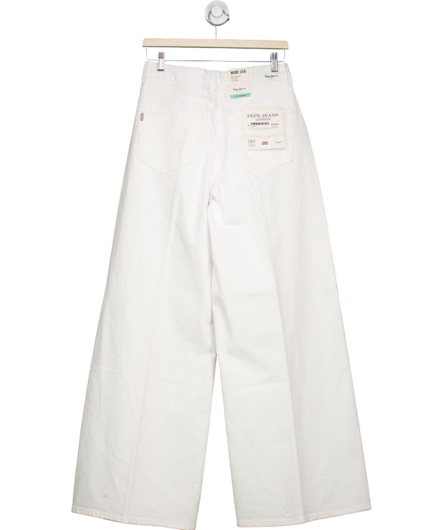 Pepe Jeans White High-rise Wide Fit Jeans - Jaimy L32 W28