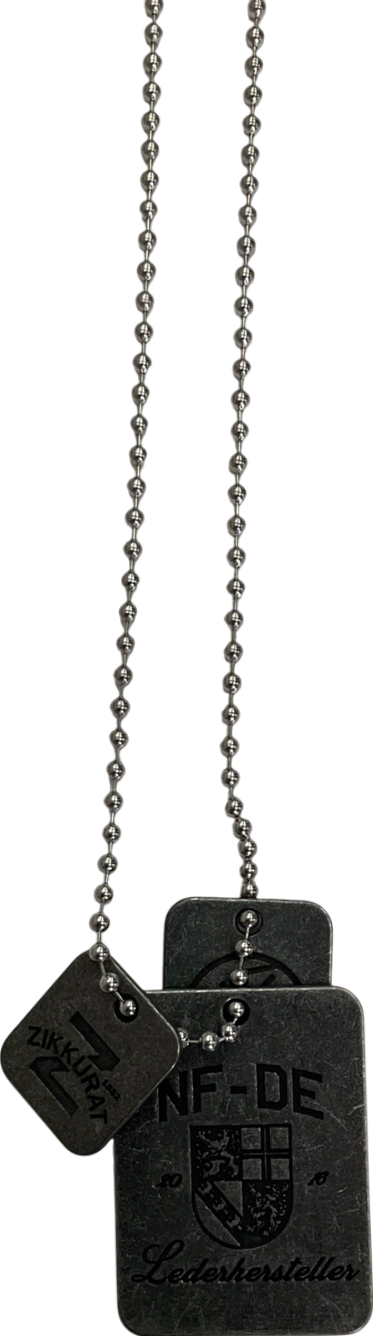 no faith studios Metallic Dog Tag Necklace