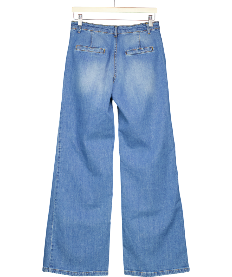 Un Dimanche en Paris Blue Wide Leg Jeans UK M