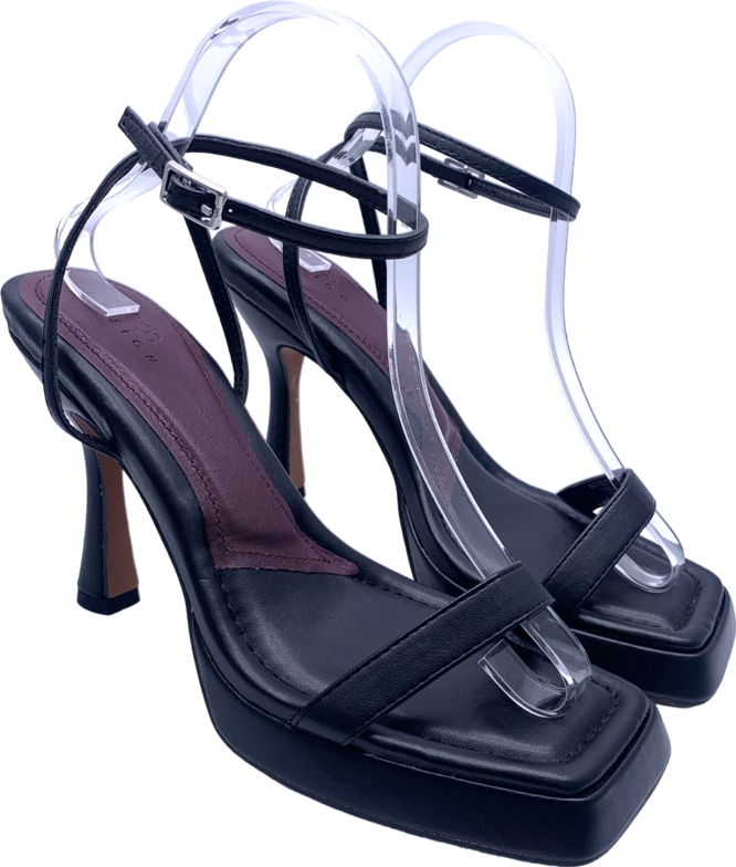 ASOS Black Nimble Slim Platform High Heeled Sandals UK 6 EU 39 👠