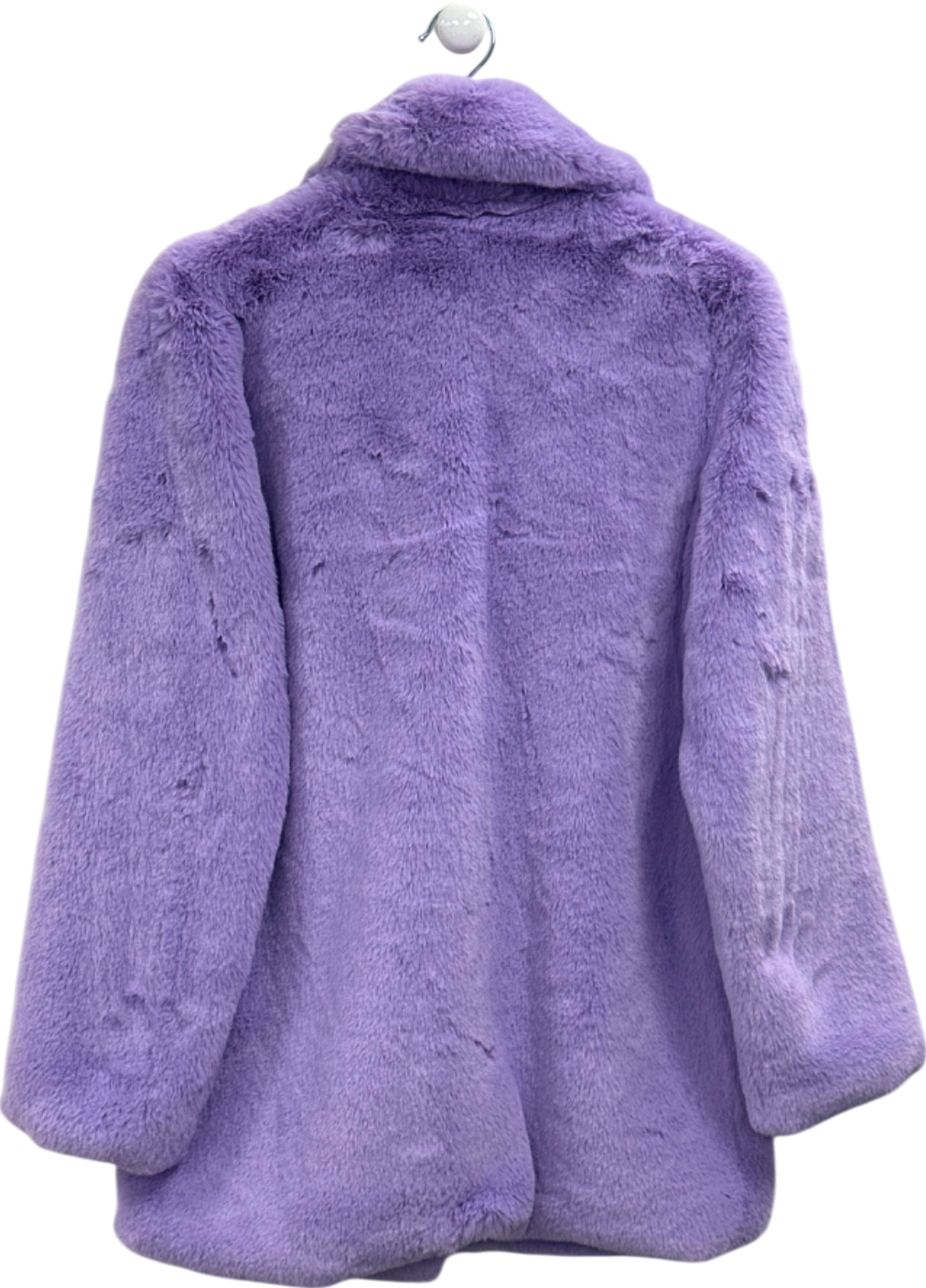 Fashion Nova Purple Faux Fur Coat UK XS