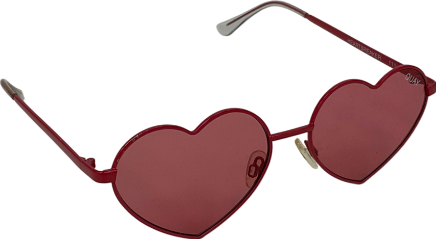 QUAY Pink Heartbreaker Sunglasses One Size