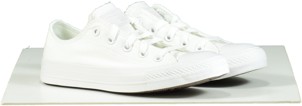 Converse Chuck Taylor All Star White Monochrome Low top trainers UK 4