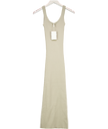 PRETTY LAVISH Beige Sian Scoop Neck Knit Midaxi Dress UK XS