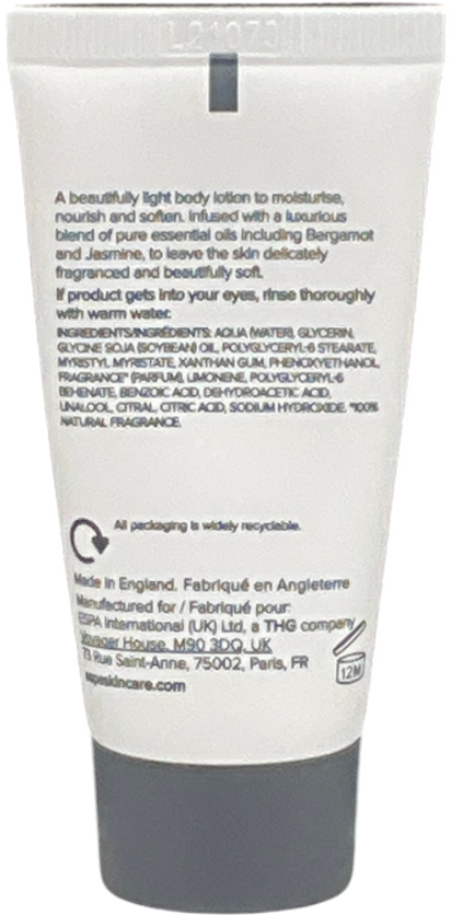 Espa Bergamot And Jasmine Body Lotion 30ml