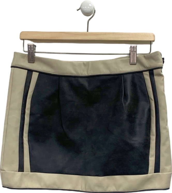 Murci Beige and Black Mini Skirt UK 10