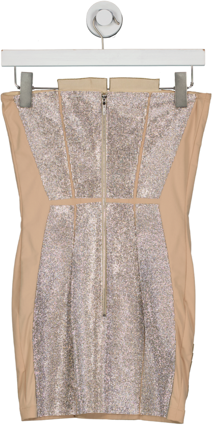 NUE Studio Nude Diva Rhinestone embellished Mini Dress UK 6