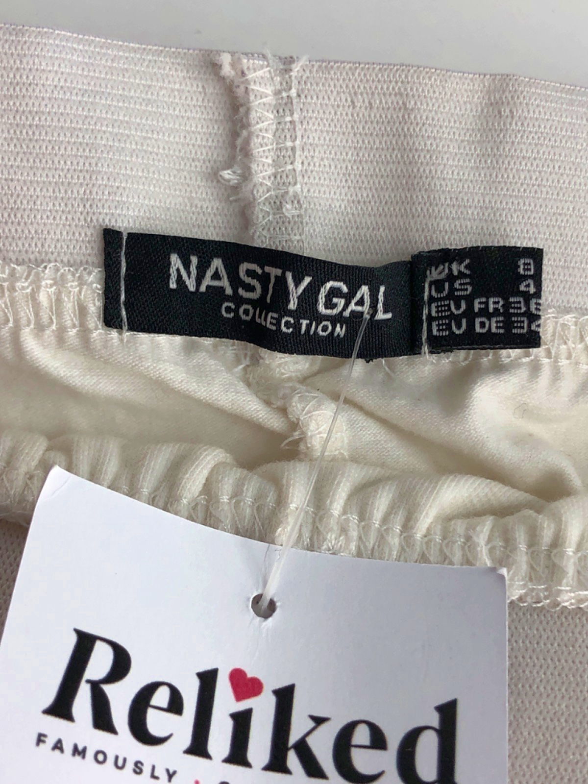 Nasty Gal Beige Boxer Shorts UK 8