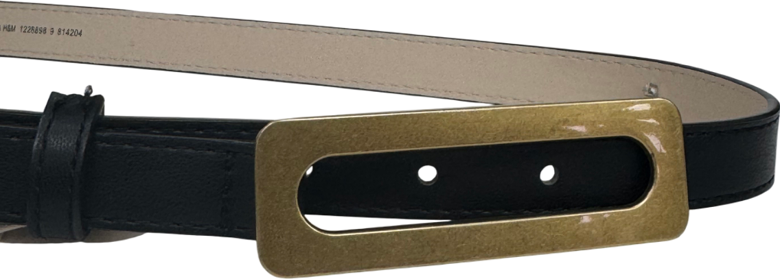 H&M Black Narrow Belt UK S