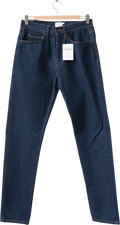 SUNSPEL Dark Indigo Blue Classic High Waist Tapered Slim Leg Jeans W26
