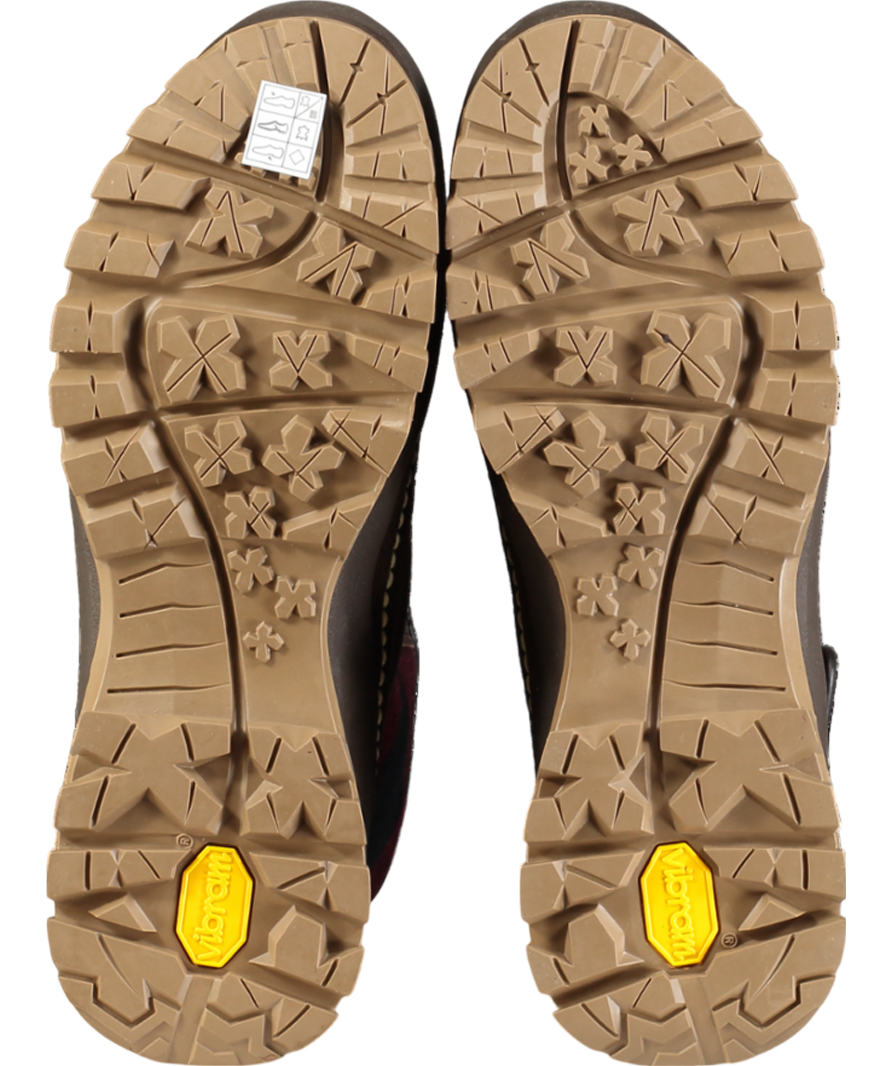 Polo Ralph Lauren Brown Logan Leather And Plaid Wool Boot UK 10 EU 44 👞