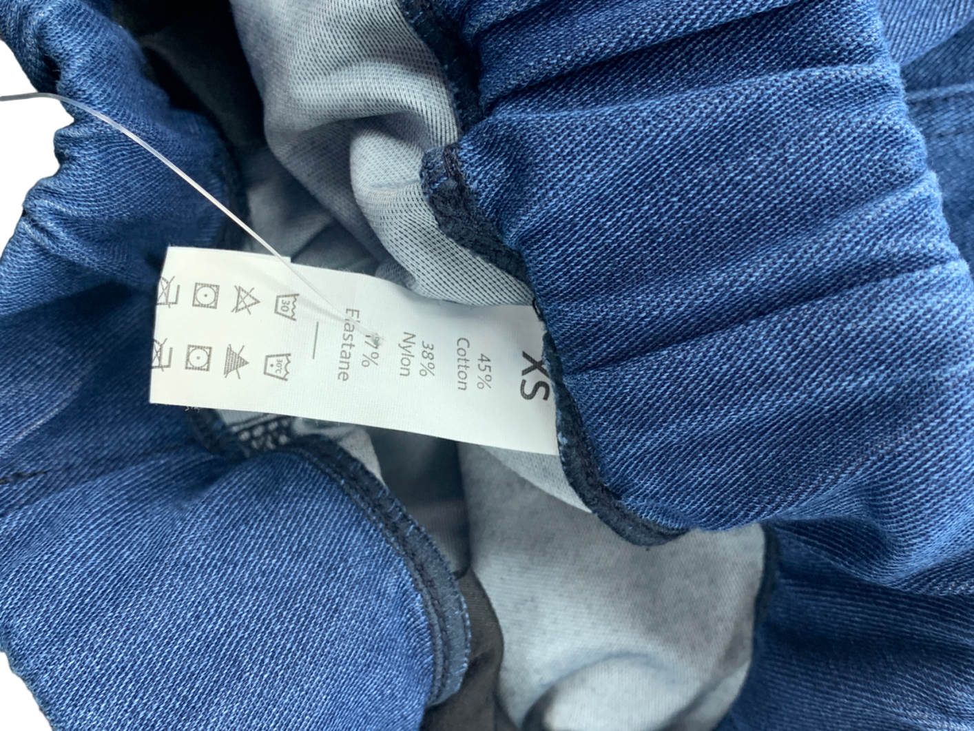 halara Blue High Waisted Pocketed Pants UK XS