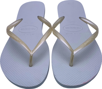 Havaianas White Slim Flip Flops EU 41/42