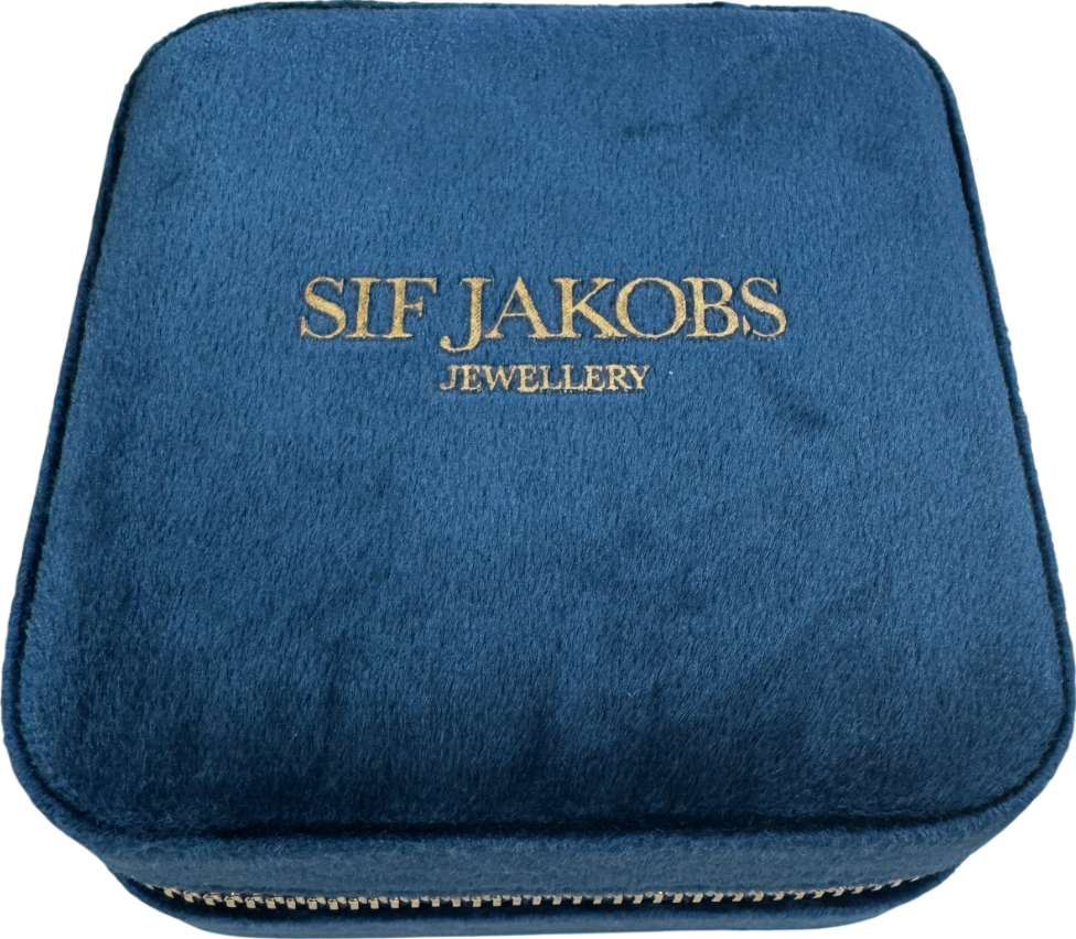 SIF JAKOBS Blue Velvet Jewellery Travel Box One Size